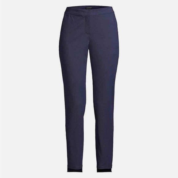 Lafayette 148 Royal Blue  “Manhattan” Step Hem Slim Pants Size 10 New With Tags! - Picture 3 of 12